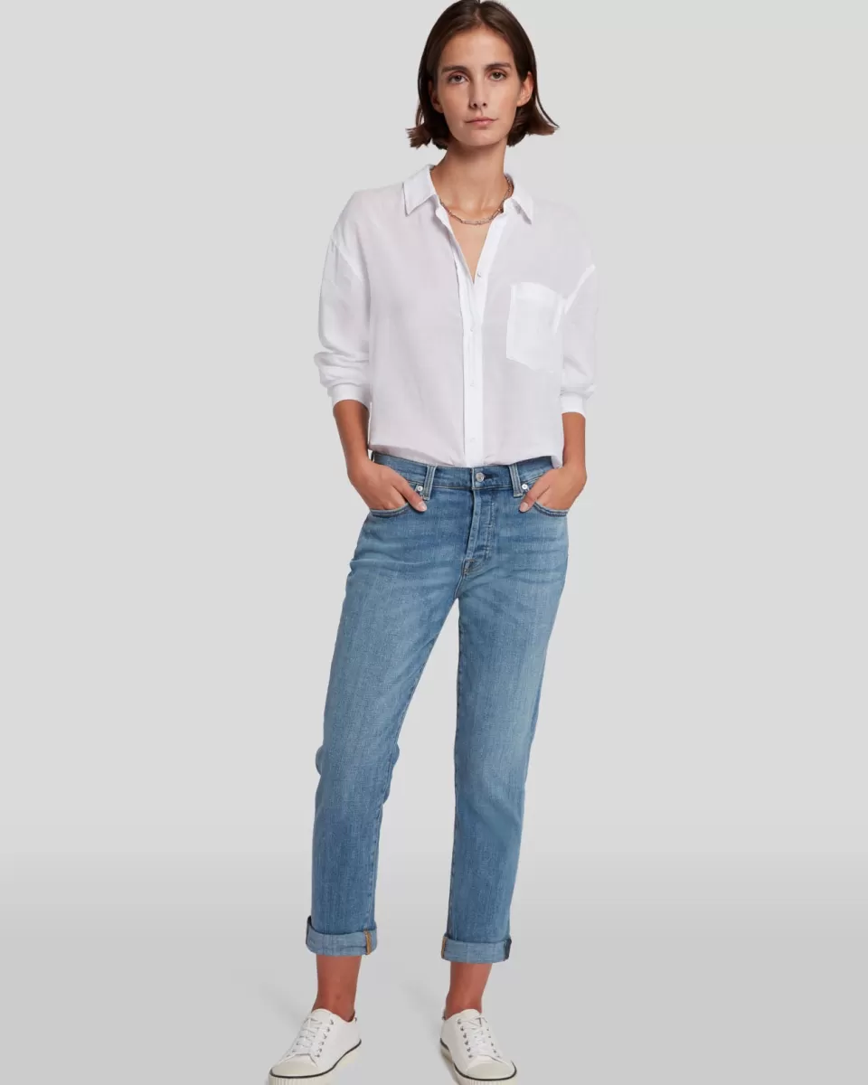 Women 7 For All Mankind Broken Twill Josefina in Bright Light