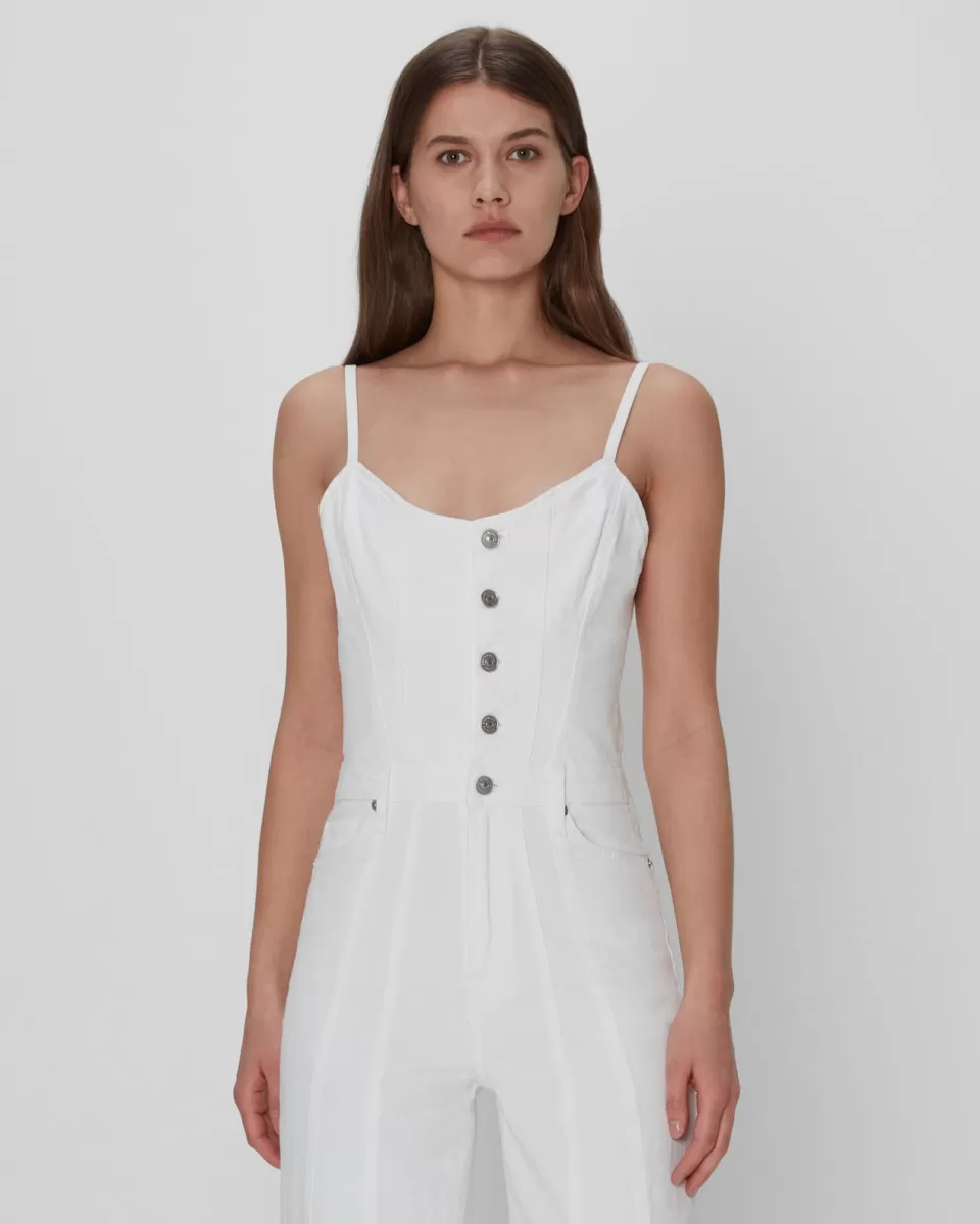 Women 7 For All Mankind Bustier Jumpsuit In