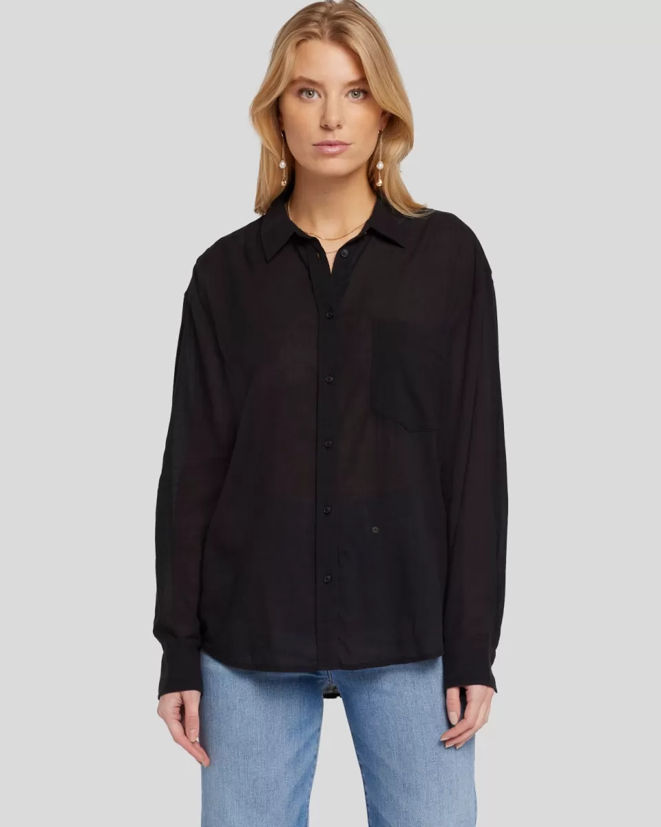 Women 7 For All Mankind Classic Button Up Shirt in