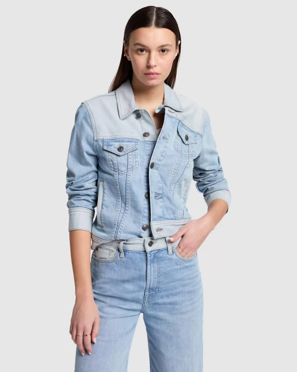 Women 7 For All Mankind Classic Trucker Jacket in