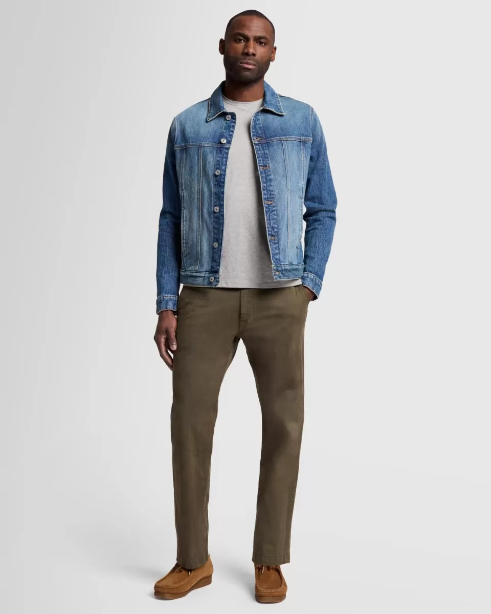 7 For All Mankind Comfort Twill Chino in Nori Green