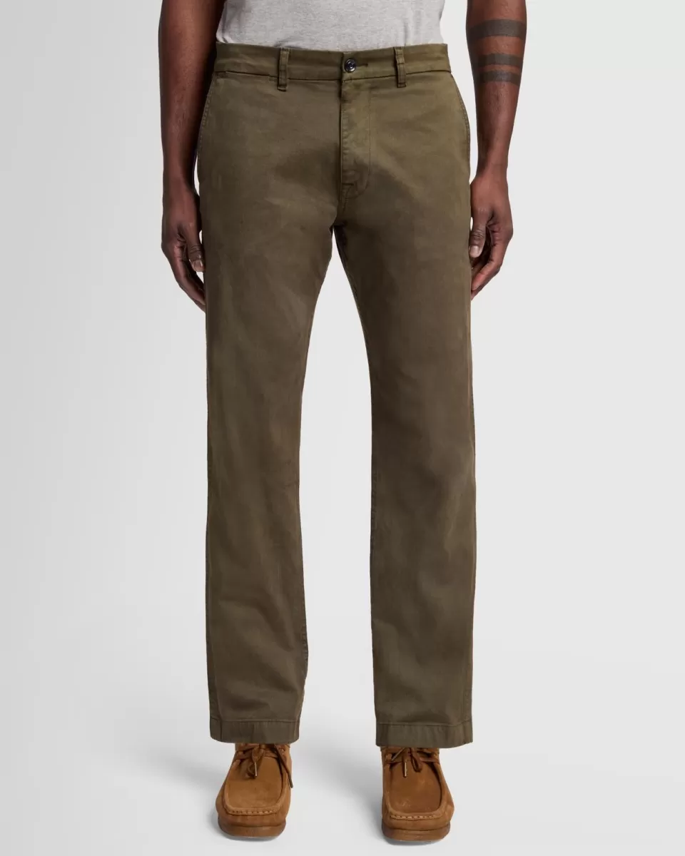 7 For All Mankind Comfort Twill Chino in Nori Green