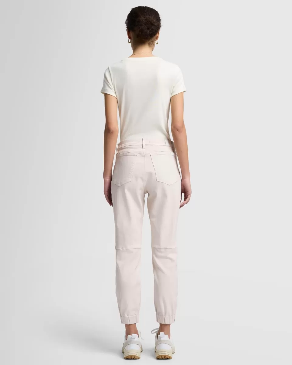 Women 7 For All Mankind Darted Boyfriend Jogger in Coated Vintage White