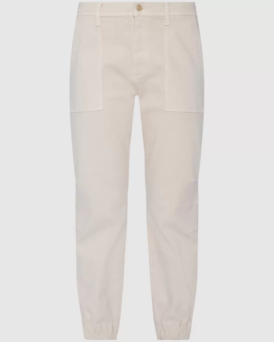 Women 7 For All Mankind Darted Boyfriend Jogger in Coated Vintage White