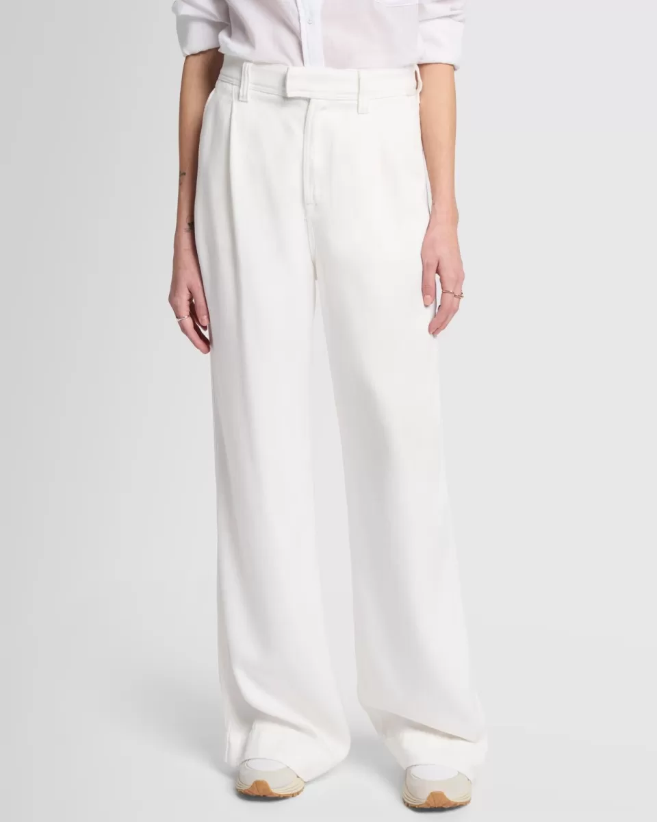 Women 7 For All Mankind Denim Lustre Pleated Trouser in