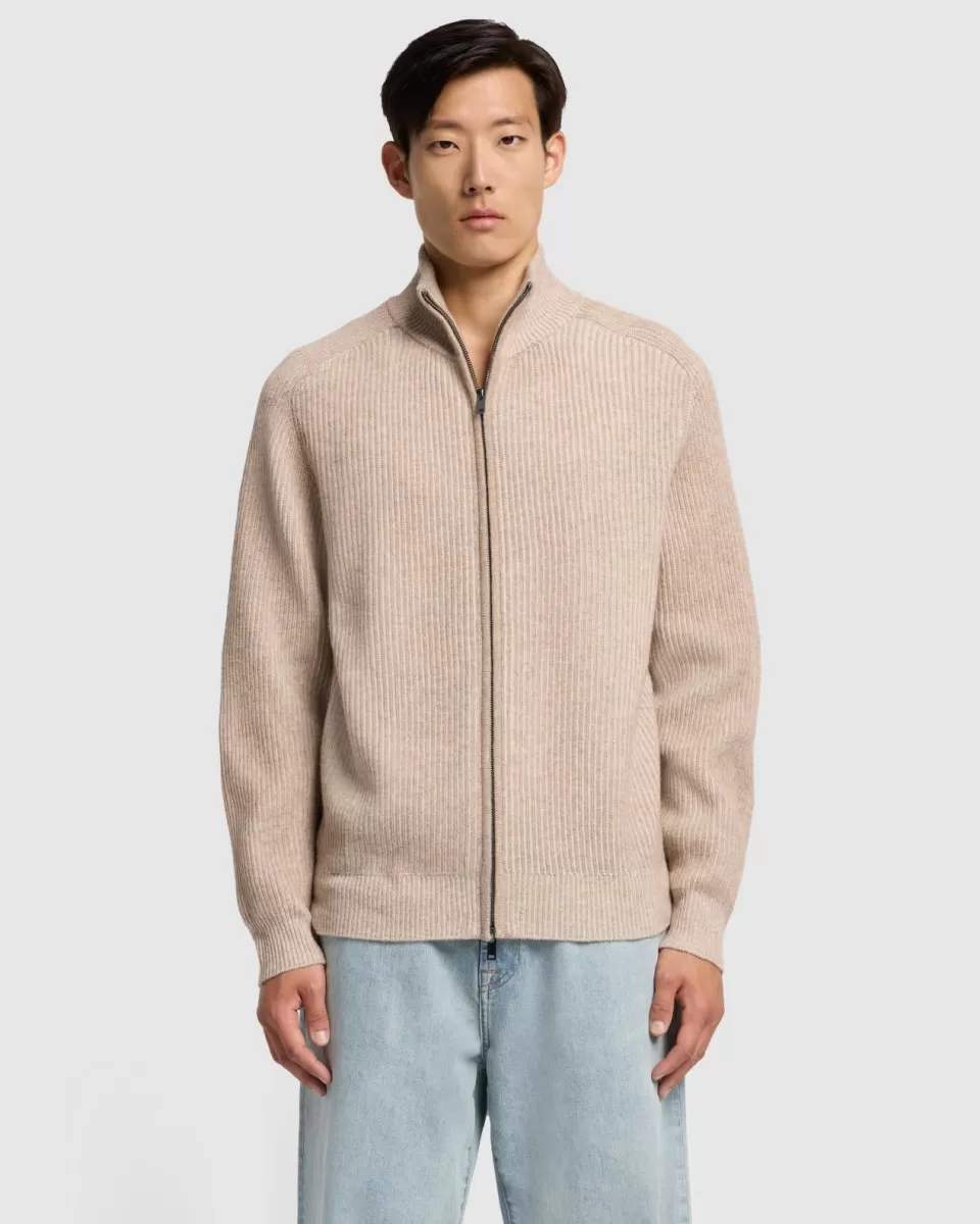 7 For All Mankind Double Zip Merino Cardigan in