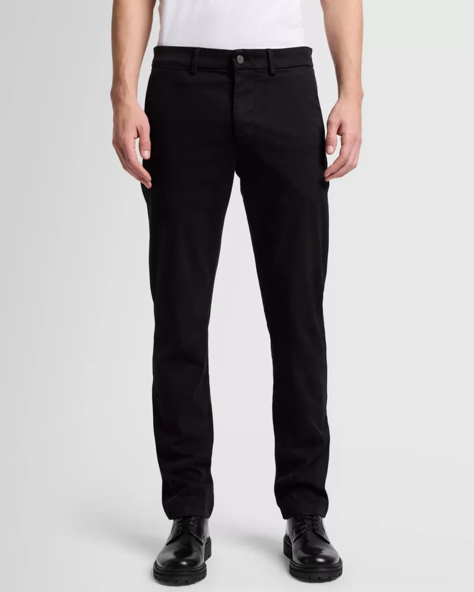 7 For All Mankind Luxe Performance Sateen Slimmy Chino in Black