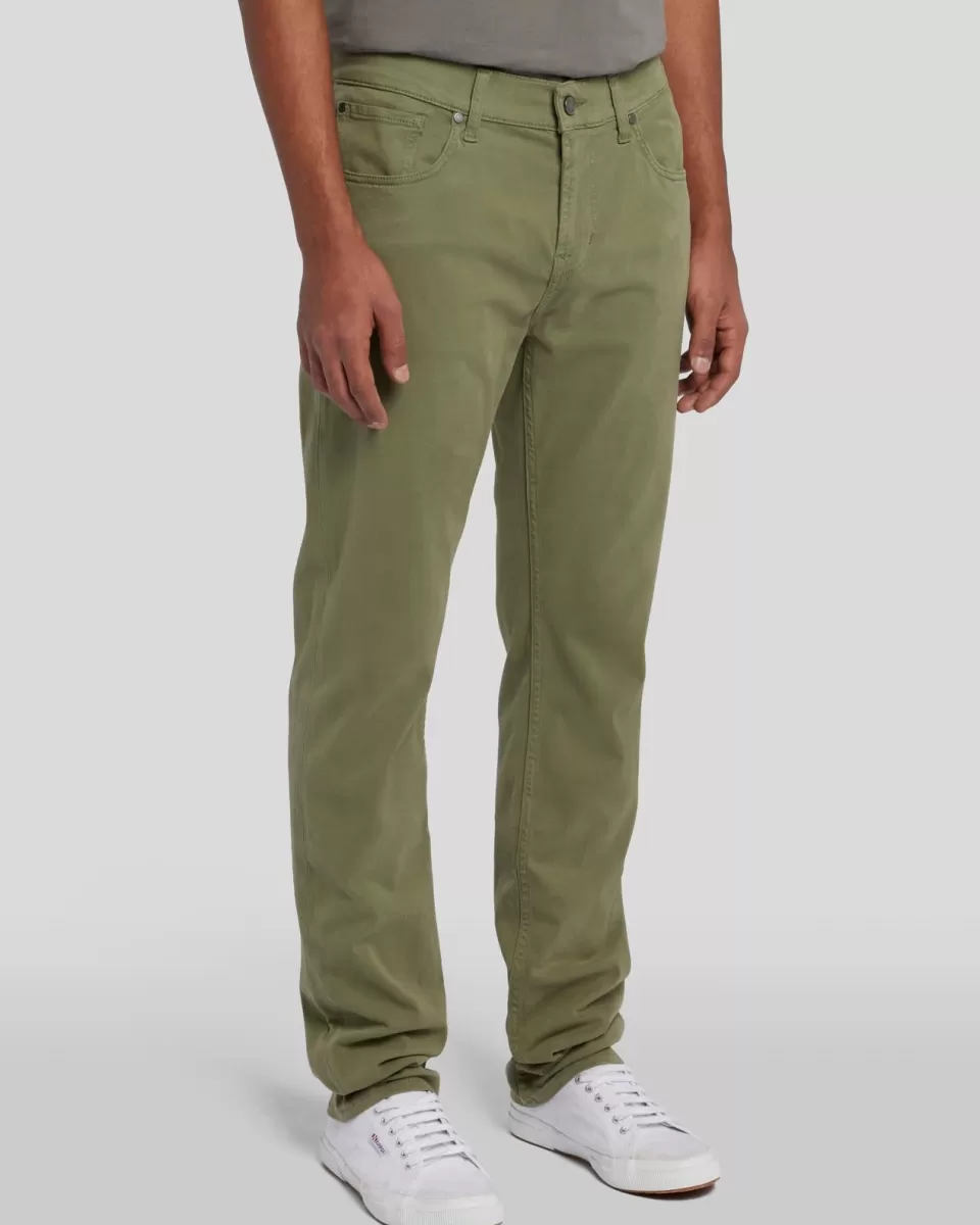 7 For All Mankind Luxe Performance Slimmy in Olive