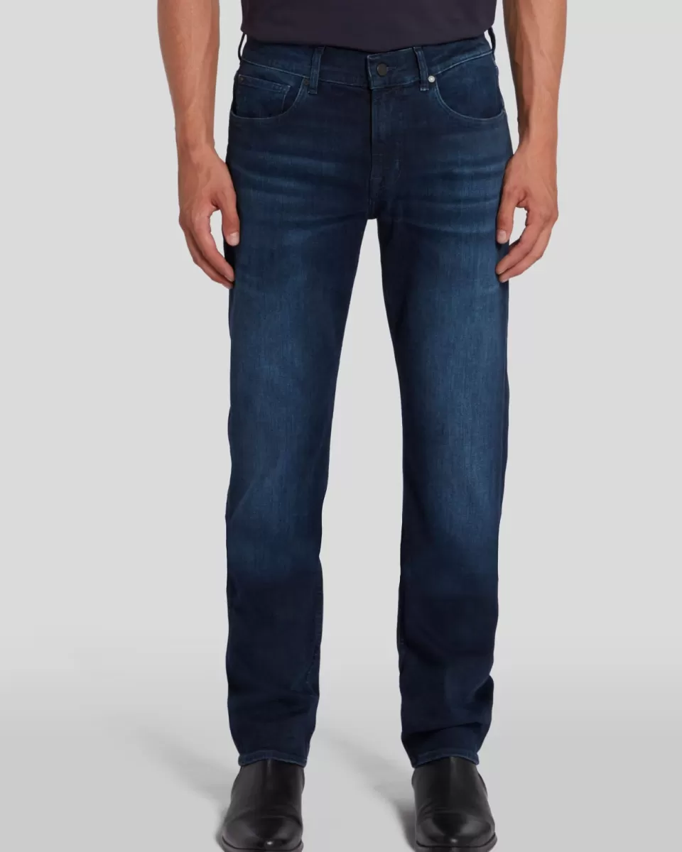 7 For All Mankind Luxe Performance Straight in Dark Blue