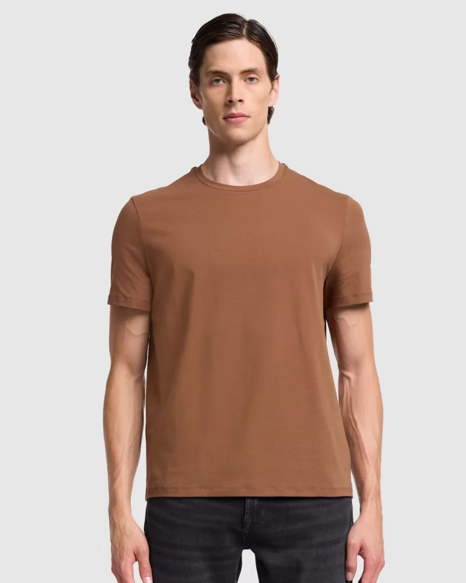 7 For All Mankind Luxe Performance Tee in Nutshell