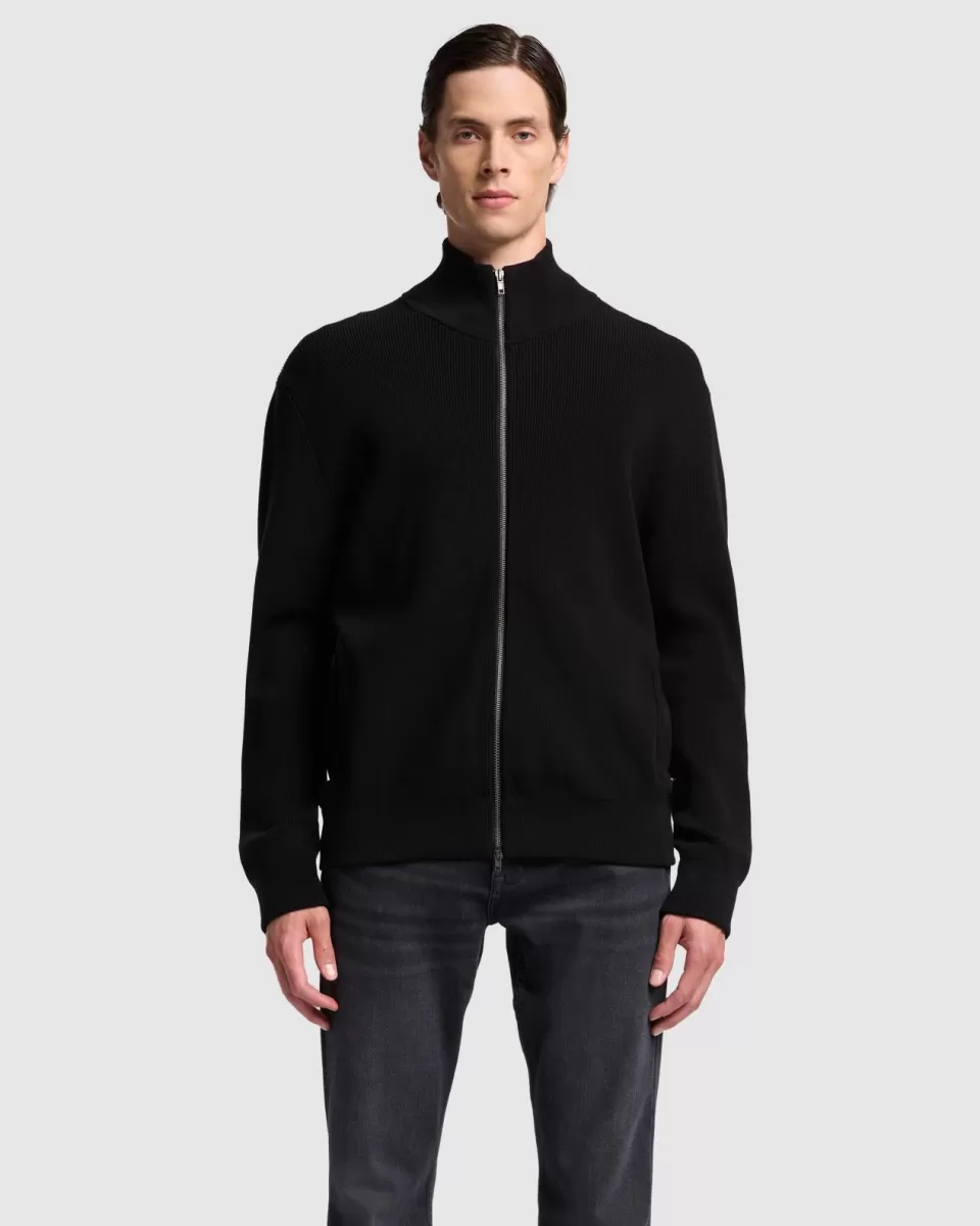 7 For All Mankind Luxe Performance Zip Sweater in