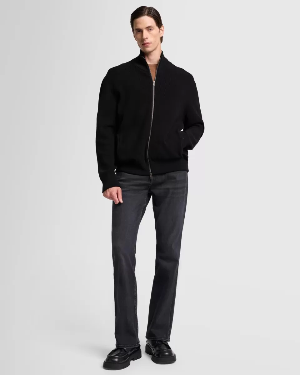 7 For All Mankind Luxe Performance Zip Sweater in