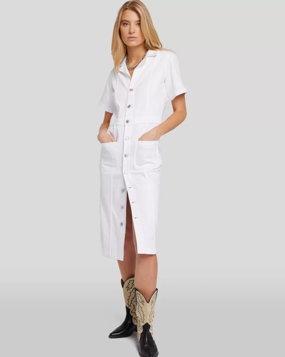 Women 7 For All Mankind Luxe Vintage Patch Pocket Dress in Love Again