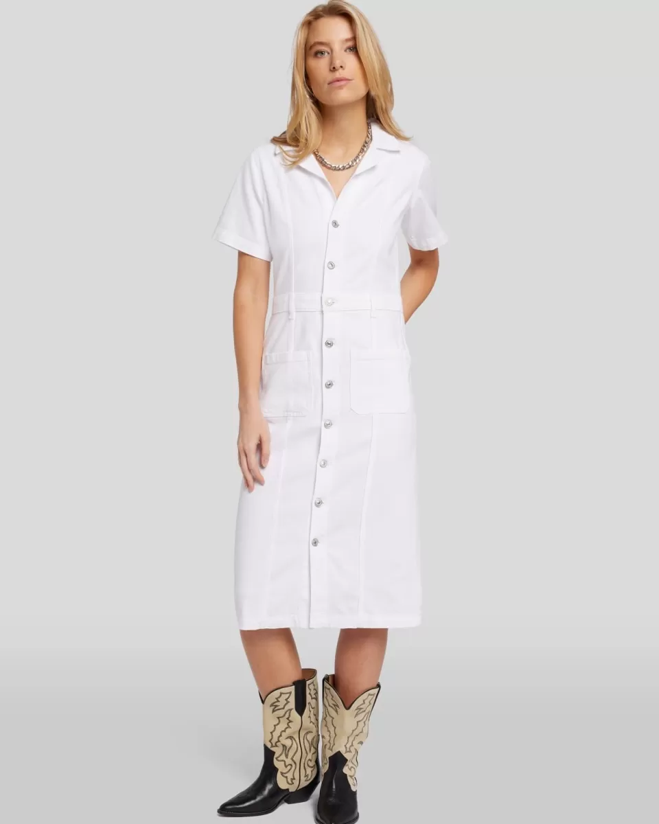 Women 7 For All Mankind Luxe Vintage Patch Pocket Dress in Love Again