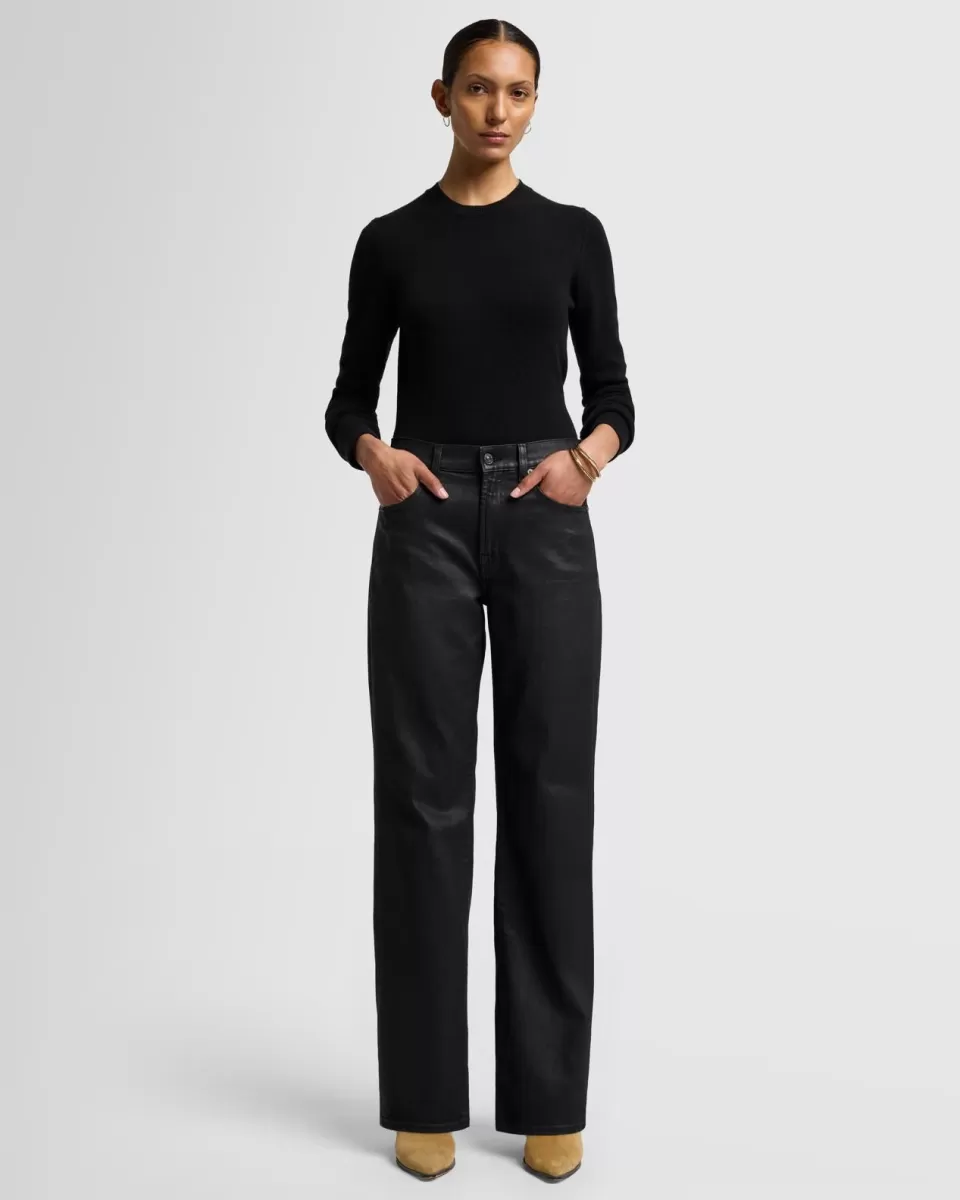 Women 7 For All Mankind MANKIND Coated Tess Trouser in