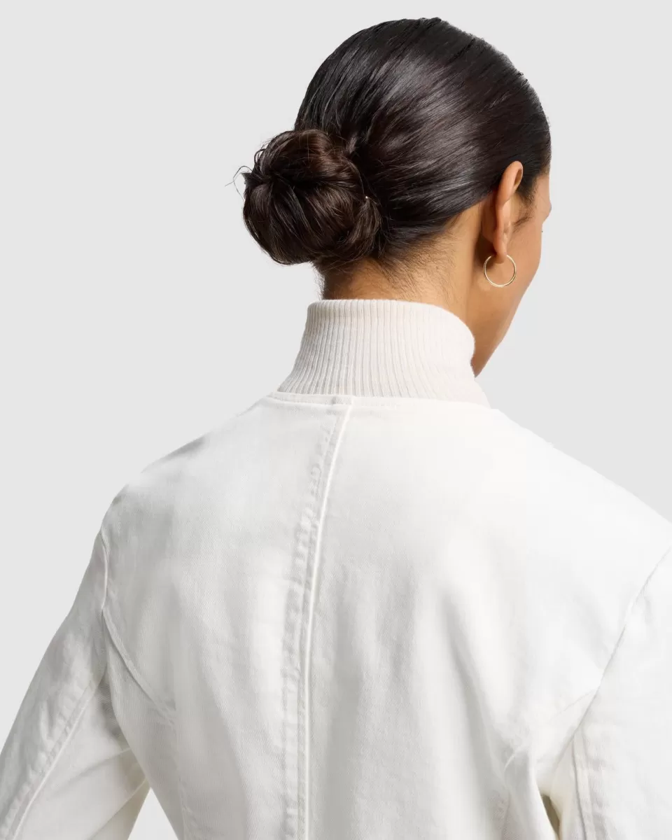 Women 7 For All Mankind MANKIND Collarless Jacket in Vintage White