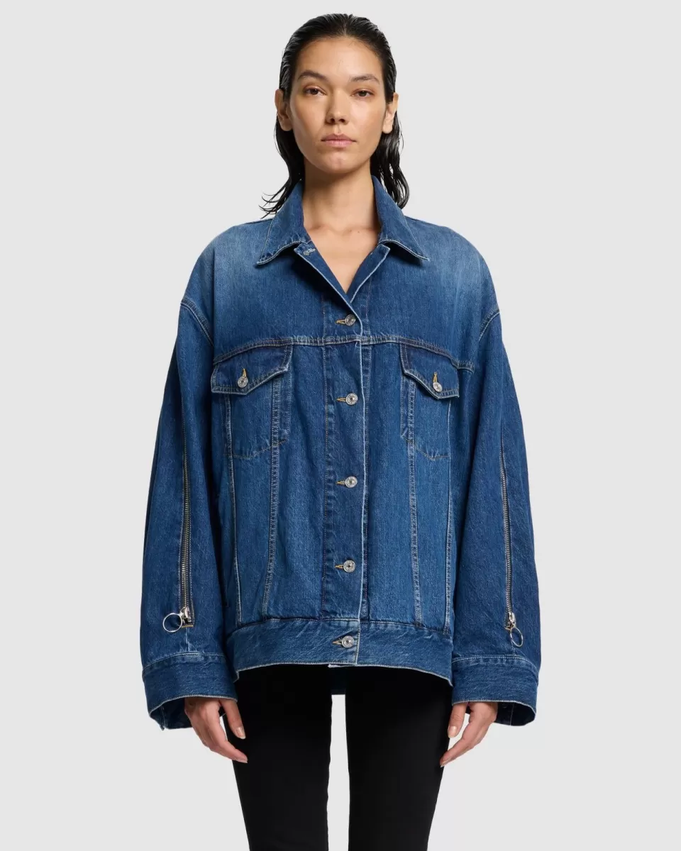 Women 7 For All Mankind MANKIND Oli Oversized Trucker in