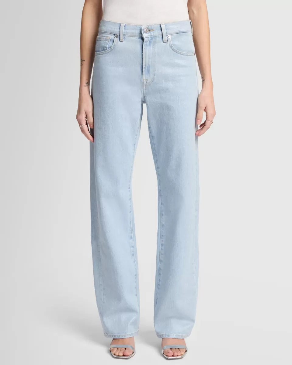 Women 7 For All Mankind MANKIND Tess Trouser in Sunshine