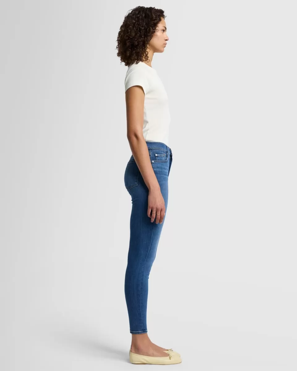 Women 7 For All Mankind Slim Illusion High Waist Ankle Skinny in Love Story