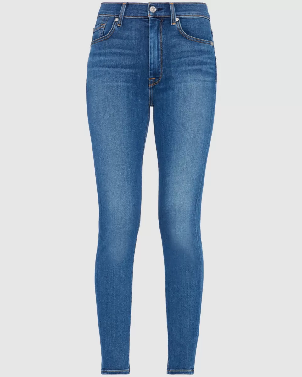 Women 7 For All Mankind Slim Illusion High Waist Ankle Skinny in Love Story