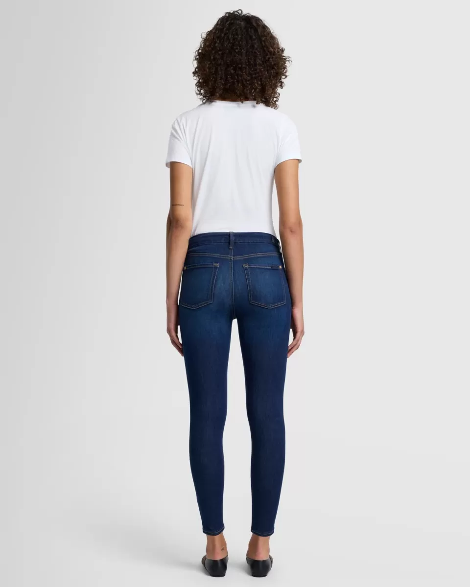 Women 7 For All Mankind Slim Illusion High Waist Ankle Skinny in Tried and True