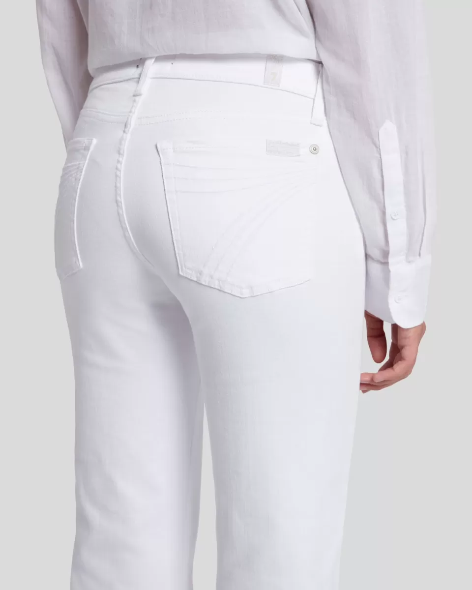 Women 7 For All Mankind Slim Illusion Tailorless Dojo in Luxe White