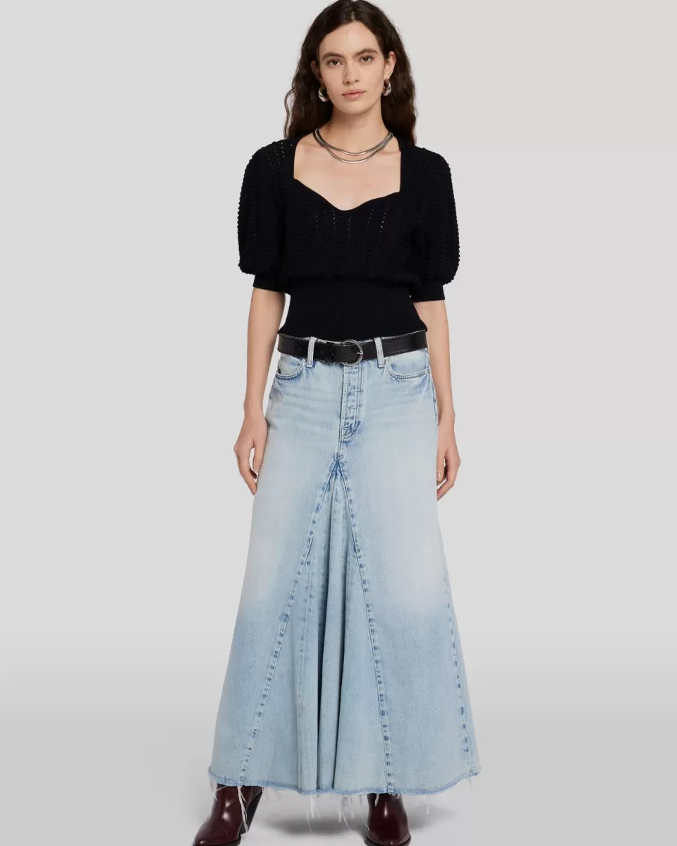 Women 7 For All Mankind Western Maxi Skirt in