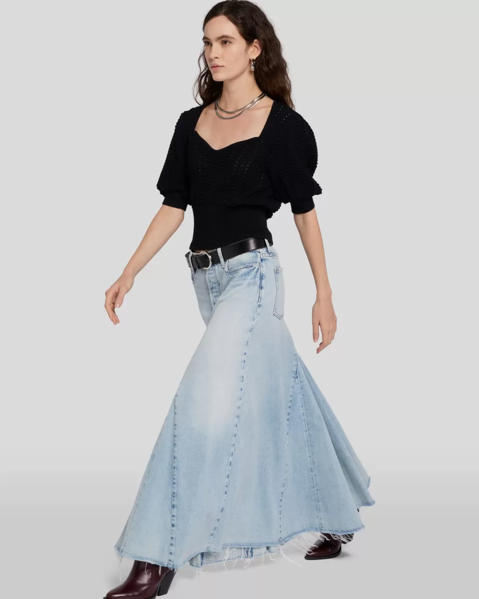 Women 7 For All Mankind Western Maxi Skirt in